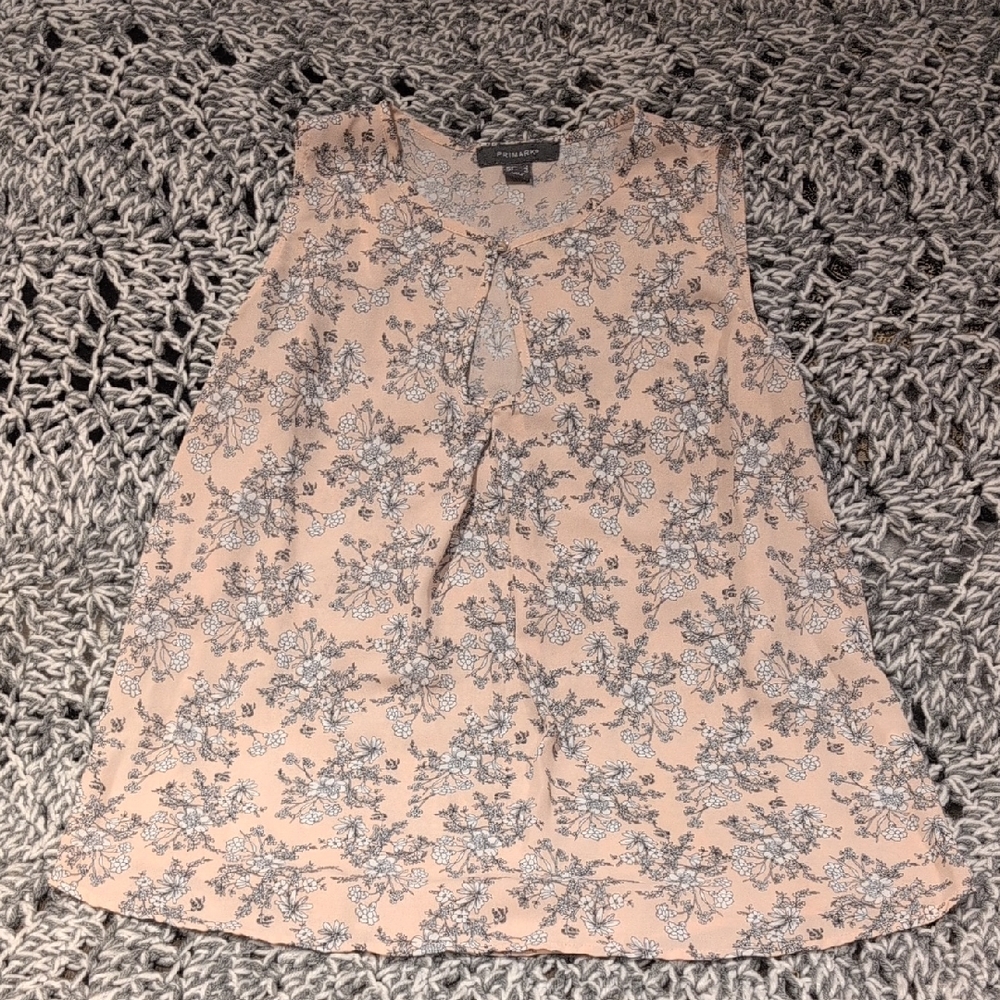 PRIMARK (EU 38) Boho Floral Tank -  Coastal Cottagecore | Soft Girl Y2K